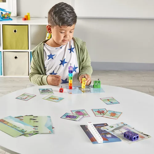Vista 8 de hand2mind MathLink Cubes Numberblocks Juego de Actividades 1-10, 30 Actividades de Aprendizaje Preescolar, Bloques de Conteo, Cubos de Enlace