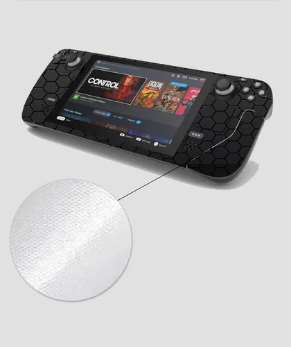 Vista 6 de VEUENNS Full Set Games Decal Skin for Steam Deck console handheld gaming pc,Specially designed vinyl applique skin to Full steam deck