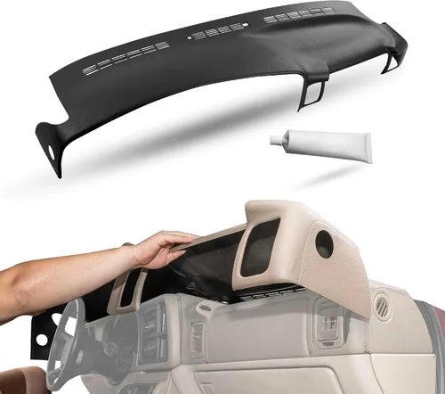 Vista 11 de DashSkin Tapa moldeada para salpicadero (no es una pieza de repuesto) compatible con Tahoe Suburban Yukon Avalanche 2000-2006 y Silverado Sierra