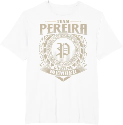 Vista 13 de Team PEREIRA Lifetime Member Apellido PEREIRA Family Vintage Camiseta, Negro
