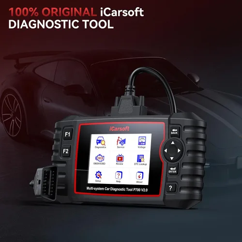 Vista 8 de iCarsoft - P700 V2.0 - Escáner de diagnóstico automático para Porsche con diagnóstico del motor/transmisión/ABS/Airbag, lector de código OBD2