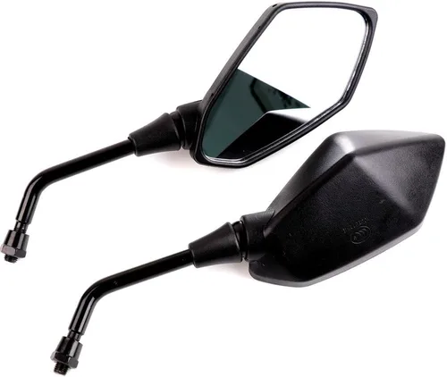 Vista 2 de XYZCTEM Espejos laterales, traseros para motocicleta, Pernos roscados de 10mm que giran en sentido horario para Kawasaki, Suzuki, Honda, Victory