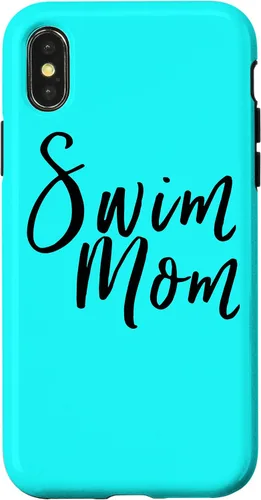 Vista 5 de Funda para iPhone 12 Mini Natación Mamá Divertida Natación Madre Padres