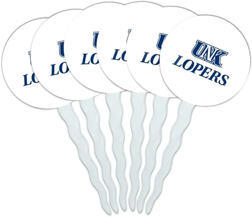 Vista 278 de Abilene Christian - Juego de 6 palillos para cupcakes con logotipo secundario