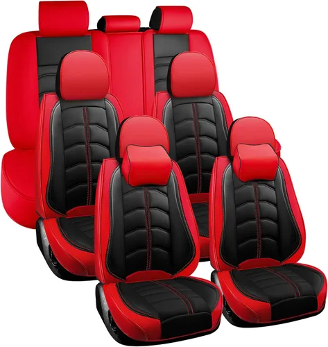 Vista 11 de Funda de asiento de auto de 7 asientos para Nissan Armada 2004-2023, funda de asiento duradera, resistente al desgaste, impermeable, transpirable