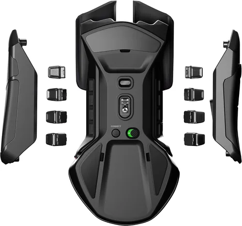 Vista 7 de SteelSeries Rival 650 Mouse Quantum Wireless para videojuegos, batería de carga rápida, 12,000 Cpi Truemove3 + sensor óptico dual, baja distancia