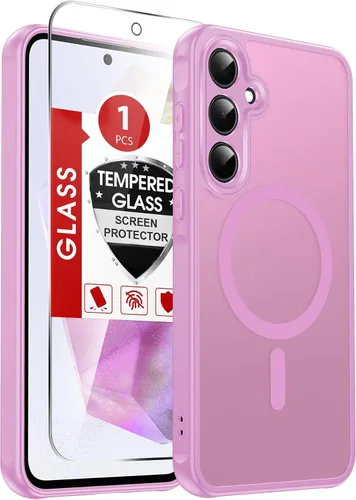 Vista 138 de LeYi Funda para teléfono Samsung-S23: protector de pantalla e imán MagSafe Púrpura