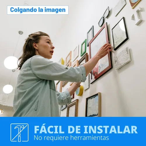 Vista 4 de Cinta adhesiva de doble cara Hasaky de 0.39 pulgadas x 16.5 pies, cinta de montaje resistente, tiras de cinta de espuma PE removibles, cinta