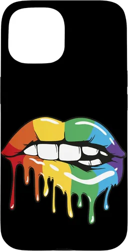 Vista 6 de iPhone 16 LGBT Rainbow Lip Pro Gay Pride Month LGBTQ Case