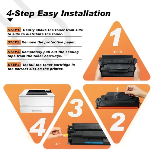Vista 3 de v4ink Paquete de 2 cartuchos de tóner compatibles 26X de repuesto para HP 26X CF226X Cartucho de tóner negro de alto rendimiento para HP Pro M402n