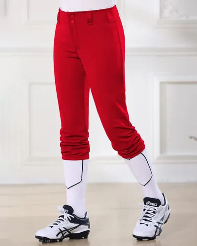 Vista 8 de Stelle Pantalones de sóftbol para niñas, pantalones de béisbol para jóvenes, pantalones de lanzamiento rápido con bolsillos, camiseta para niños