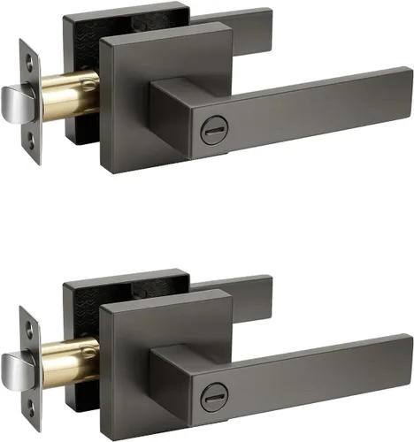 Vista 152 de KNOBWELL - Juego de cerradura con 1 picaporte resistente para puertas de una cara, ideal para puertas interiores reversibles, 0.93 libras