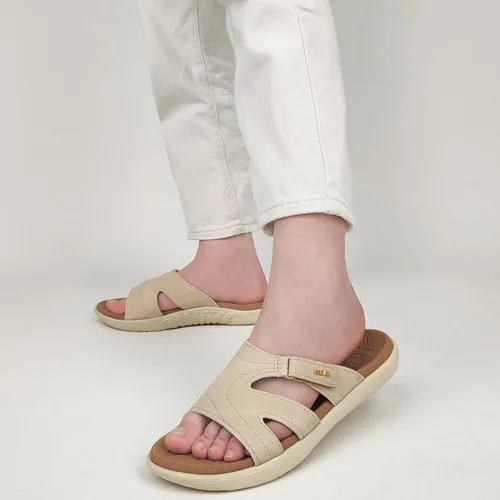 Vista 2 de KuaiLu - Sandalias ortopédicas de moda para mujeres, ligeras, tipo tenis deportivos, con plantilla de goma suave. Sandalias con cierre tipo slip-on