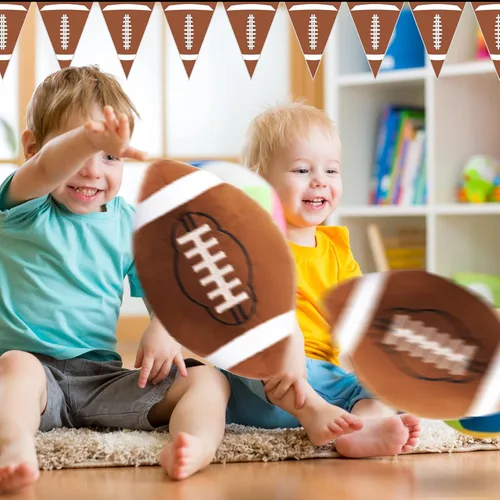 Vista 7 de HyDren 2 almohadas de felpa de fútbol – Almohadas suaves y esponjosas de fútbol de 12 pulgadas para niños, niñas, dormitorio, cuarto de bebé