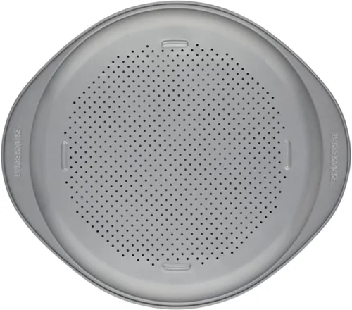 Vista 15 de Farberware GoldenBake - Juego de bandeja para hornear antiadherente y sartén para pizza, 2 piezas, gris