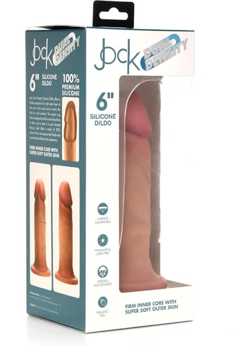 Vista 7 de CURVE TOYS Consolador Jock de doble densidad de 6 pulgadas para hombres, mujeres y parejas. Consolador de silicona de alta calidad ultra realista
