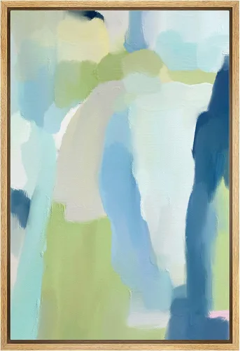 Vista 33 de MUDECOR Impresión en Lienzo Enmarcado Arte de Pared Pincelada Floral Abstracta en Tonos Neutros Cálidos Tonos Terrosos Ilustraciones Minimalismo