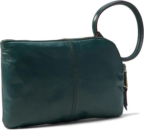 Vista 2 de HOBO Sable - Bolsa de muñeca para mujer, construcción de cuero pulido con correa de muñeca circular, bolsa práctica y compacta