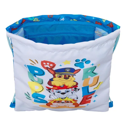 Vista 5 de Bolsa Mochila con Cuerdas The Paw Patrol Pups rule Azul 26 x 34 x 1 cm