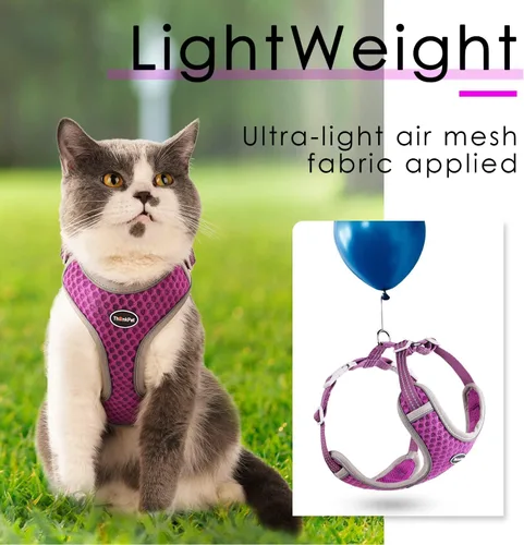 Vista 2 de ThinkPet Arnés de ventilación reflectante transpirable suave sin tirones para cachorros, chaleco de ventilación para cachorros pequeños y medianos