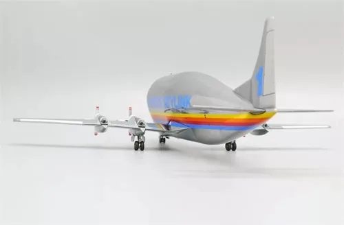 Vista 7 de Alas JC para aeronave AERO SPACELINES Super Guppy para Airbus SKYLINK 377SGT F-BTGV 1/200 DIECAST modelo preconstruido