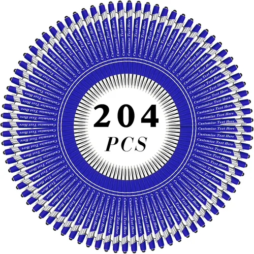 Vista 40 de Bolígrafos personalizados a granel con punta de lápiz capacitivo, 12 bolígrafos personalizados con logotipo de mensaje con nombre, bolígrafos