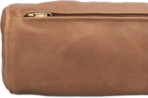 Vista 4 de D DOLLY LAMB Fundas de cojín cilíndricas de piel de cabra – Funda de almohada redonda de cilindro cervical Diseñada para cabeza, cuello, espalda