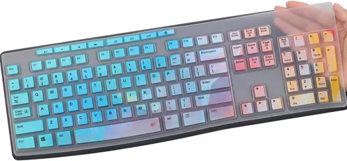 Vista 14 de Funda de teclado de letra grande para teclado inalámbrico K270, cubierta de teclado inalámbrico Logitech MK295 MK275 MK270, protector de piel
