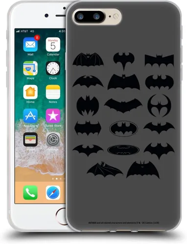 Vista 401 de Head Case Designs Funda de gel con licencia oficial de Batman DC Comics Bat Signal Logos [protección de grado militar] compatible con Apple iPhone 7