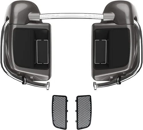 Vista 74 de Kits de calentadores de piernas con ventilación y combinación de color con guantera para Harley Davidson Touring Street Road King Glide FLTR 2014