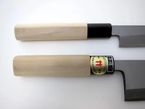 Vista 4 de Houcho. com Juego de cuchillos Yanagiba y cuchillos Deba, Sakai Shouo