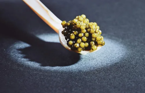 Vista 4 de $41.5 oz. Caviar, Kaluga Sturgeon Calidad Suprema 8 oz 8.01 oz