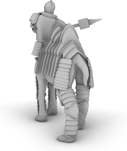 Vista 4 de Cameltaur Fighter - Miniatura para juegos DND sin base