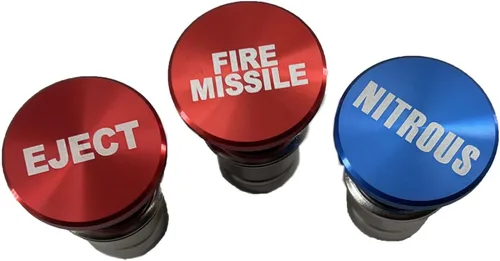 Vista 8 de FainWan 3 piezas EJECT FIRE MISSILES NITROUS botón encendedor de cigarrillos cubierta de repuesto 12V fuente de alimentación se adapta a la mayoría