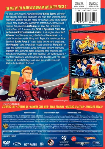 Vista 2 de Hot Wheels Battle Force 5 Season 1 Vol 1