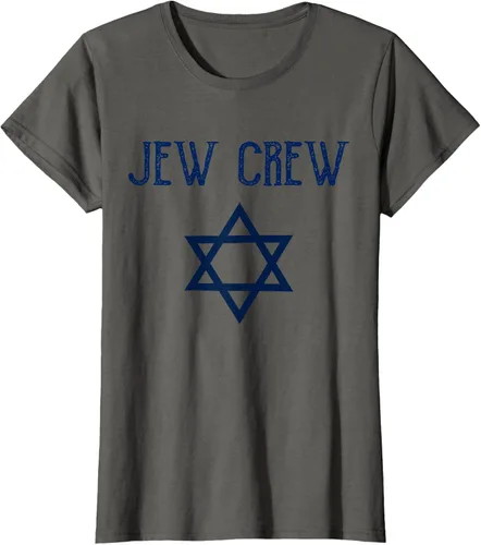 Vista 8 de Camiseta Jew Crew Jewish Star, gris, S