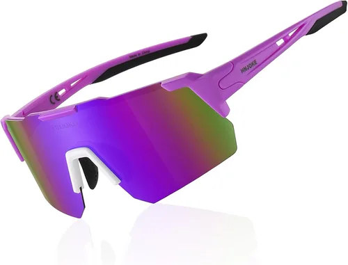 Vista 9 de Sports Polarized Sunglasses, UV 400 Protection Sun Glasses Women, Mens Glasses for Cycling Biking Running