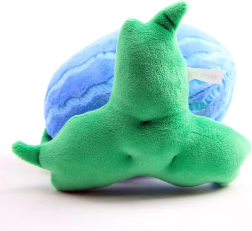 Vista 6 de Juguetes de peluche de plantas, figuras de muñeca de peluche, regalo de cumpleaños para niños (sandía azul)