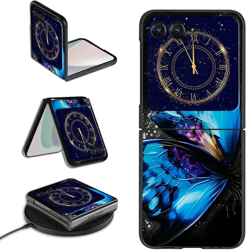 Vista 24 de Rossy Funda para Motorola RAZR 5G, para Moto RAZR 5G, funda delgada y ligera de policarbonato duro a prueba de golpes para Motorola Moto RAZR 5G