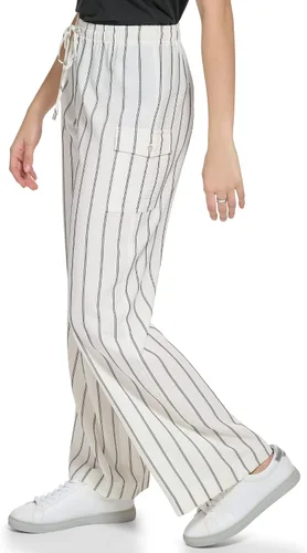 Vista 2 de Calvin Klein Pantalones de meter cómodos y holgados con bolsillos para mujer