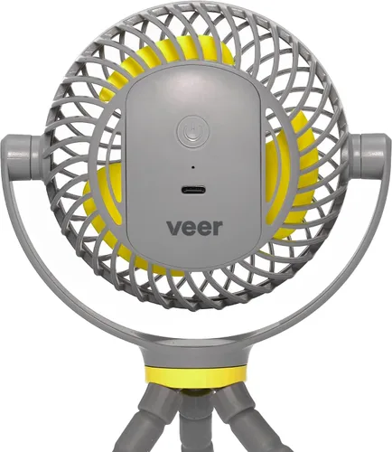 Vista 3 de Veer Flex Fan - Ventilador portátil para cochecito de bebé, motor ligero y silencioso de 4 velocidades que proporciona la máxima refrigeración