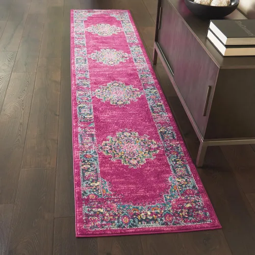 Vista 58 de Nourison Passion Alfombra marfil/negro, de 2 pies 2 pulgadas x 10 pies, fácil de limpiar, no desprende pelo, para habitación, sala, comedor, cocina