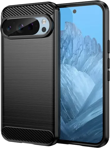 Vista 26 de Funda para Pixel 4 XL Google 4 XL Funda de fibra de carbono TPU suave antideslizante duradera ligera cubierta protectora para Google Pixel 4 XL