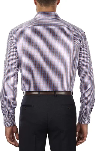 Vista 2 de Tommy Hilfiger - Camisa de vestir para hombre ajuste regular no necesita planchado a cuadros