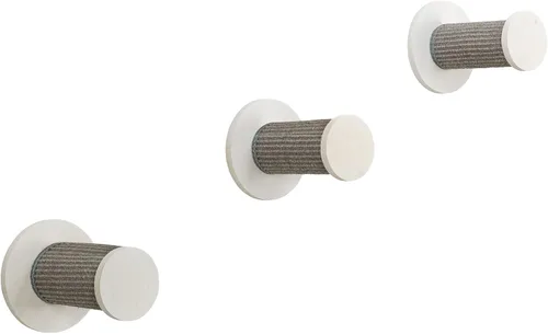 Vista 15 de Trixie Juego de muebles de pared para gatos 1 – Juego de escalada personalizable para gatos – con poste rascador escalable y plataforma elevada