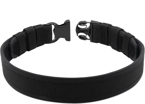 Vista 3 de TACNEX Cinturón de servicio con 4 portaobjetos de 2" Cinturón de utilidad rígido de nylon para policía, aplicación de la ley, seguridad, trabajo