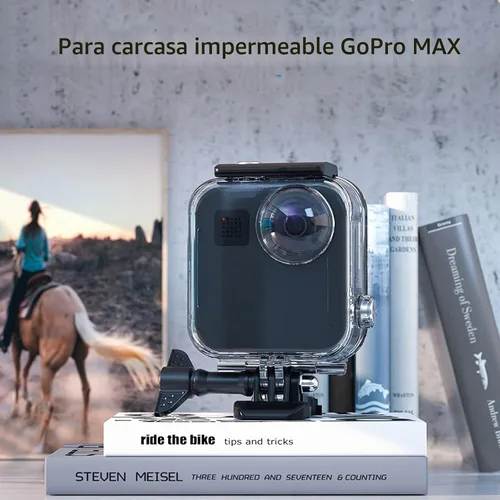 Vista 5 de Carcasa impermeable para pantalla táctil para GoPro MAX 360, protección de buceo, cubierta de buceo subacuática para Go Pro Max accesorios de cámara