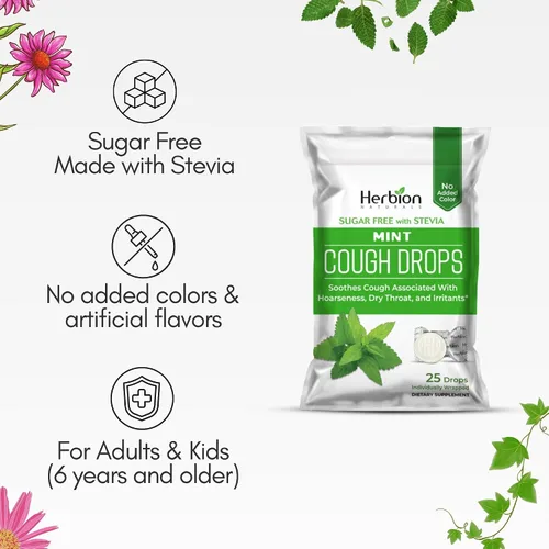 Vista 4 de HERBION Naturals - Gotas para la tos, sin azúcar con stevia, suplemento dietético, alivia la tos, para adultos y niños mayores de 6 años, 125 gotas