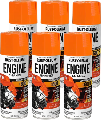 Vista 34 de Rust-Oleum 366428-6PK - Pintura en aerosol de esmalte para motor, 11 onzas, aluminio, (paquete de 6)