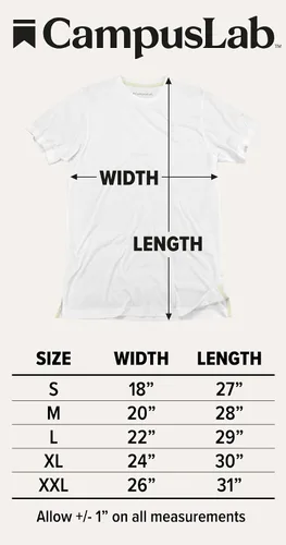 Vista 7 de Campus Lab Collegiate Classic Retro Stamp Unisex Adulto Slim Fit Camiseta Colección